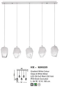 Lustra suspendata design modern decorativ ICE 5L NVL-9260235