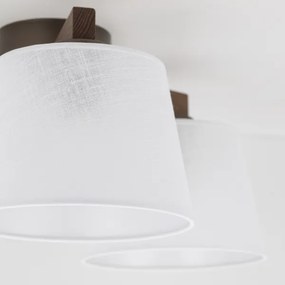 Brilagi - Plafonieră aplicată LATTE, 3 x E27, 15W, 230V, pin/alb