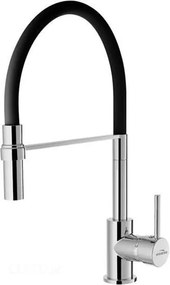 Baterie bucatarie Invena Kameleon Sink negru - crom