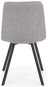Scaun de bucaterie Crowder, gri/negru