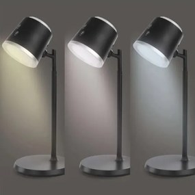 Lampă LED reîncărcabilă dimabilă de masă 4 în 1 LED/6W/3,7V 3000K/4000K/6500K negru