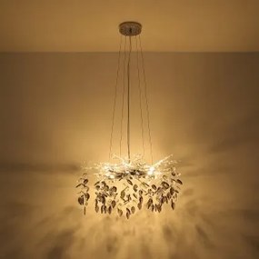 Candelabru elegant design modern Danna auriu mat/ chihlimbar