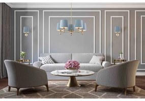 Lampă de perete PONTE 1xE27/15W/230V roz/alamă Argon 4349