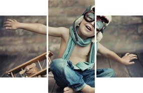 Tablou - Tânăr aviator (90x60 cm)