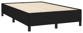 Cadru de pat, negru, 120x200 cm, material textil Negru, 35 cm, 120 x 200 cm