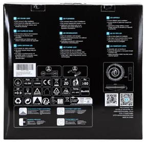 Aigostar - Plafonieră LED dimmabilă 60W/230V 2700-6500K Ø 52,7 cm crom+telecomandă