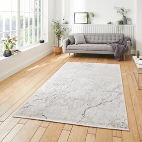 Covor crem din viscoză 200x290 cm Bellagio – Think Rugs