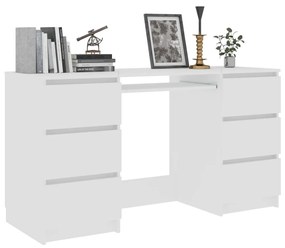 Birou de scris, alb, 140 x 50 x 77 cm, PAL Alb