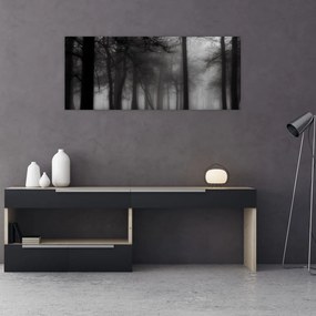 Tablou - Pădure în ceață (120x50 cm)