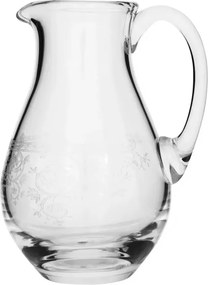 Carafa din sticlă, transparent, cu model în spirală gravat, 250 ml, 12 x 9 cm, „Joséphine”