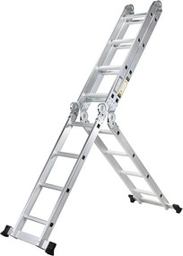 Scară pliabilă din aluminiu 6 în 1