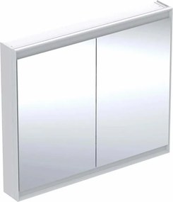 Dulap cu oglinda Geberit One ComfortLight 105 cm alb