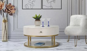 Mauro Ferretti Masuta De Cafea Montpellier, cm Ø 75X36 | Aosom Romania