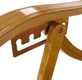 Scaun balansoar de grădină, poziţionabil, natural, bambus, FLOS