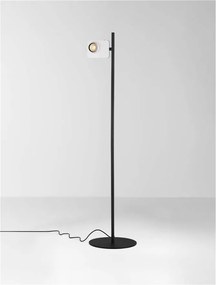 Lampa de podea LED cu spot directionabil stil minimalist KEDROS alb