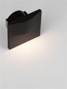 Spot aplicat perete exterior LED 3000K IP65 FLAC negru