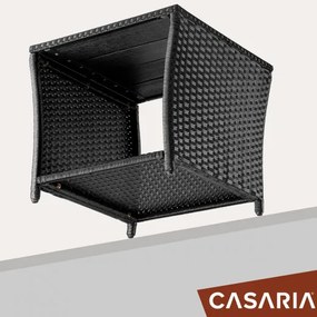 Deuba Masa din ratan Vedis 45x45x40cm - neagra