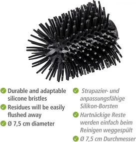 Cap de schimb din silicon pentru perie WC Wenko, ø 7,5 cm