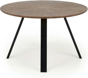 Masa DANILO, nuc/negru, 120x74 cm