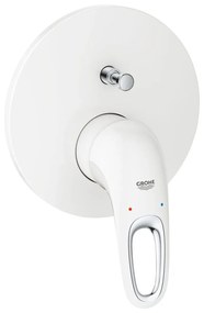 Baterie incastrata cu comutator cu 2 cai, moonwhite