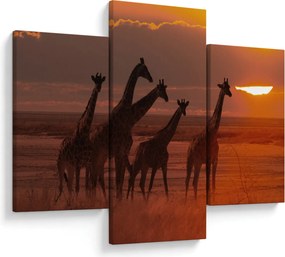 Tablou - Girafe în savana africană (90x60 cm)