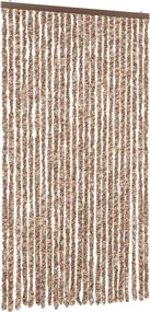 vidaXL Perdea pentru insecte, bej și maro închis, 100x230 cm Chenille
