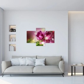 Tablou cu lalele roz (90x60 cm)