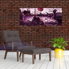 Tablou - Sat fermecat (120x50 cm)