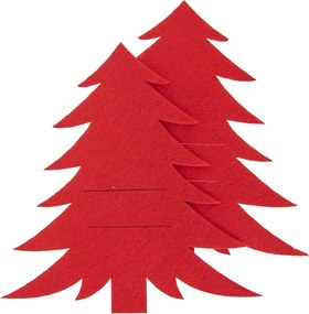 Orion Pungă pentru tacâmuri Stromek roșie, 18 x 18cm, set de 2 bucăți