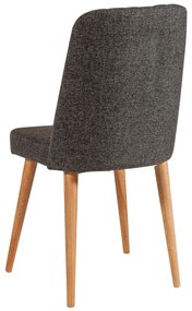 Scaun de dining gri antracit din catifea Stormi Sandalye – Kalune Design