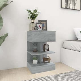 816043 vidaXL Noptieră, gri sonoma, 40x35x65 cm, lemn prelucrat
