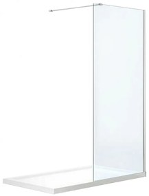 Cabină de duș Walker walk-in WI01-90 90x195 cm, cu sticlă de 8 mm
