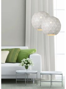 Lucide 21409/40/31 - Lampa suspendata OTONA 1xE27/60W/230V alba