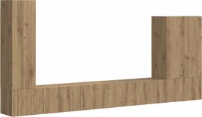 vidaXL Set Dulap pentru Televizor Montat pe Perete Pe perete 6 pcs