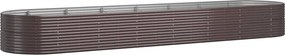 vidaXL Jardinieră grădină maro 584x140x68 cm oțel vopsit electrostatic
