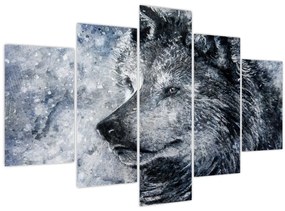 Tablou - Lupul din desene animate (150x105 cm)