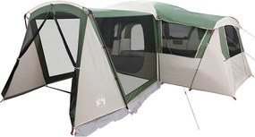 vidaXL Familia Corturilor 20-Persoana Verde și alb 745 x 700 x 217 cm