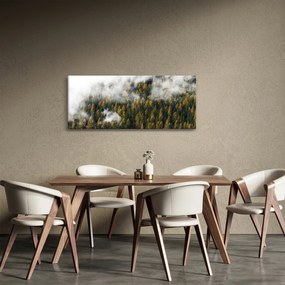 Tablou - Pădure în nori (120x50 cm)