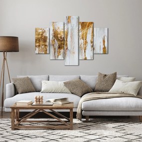 Tablou - Abstract auriu (150x105 cm)