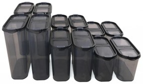 Set de Cutii pentru Depozitare, 12 Piese, Culoare Antracit, 964FRM1127