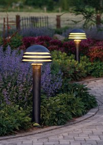 Stalp iluminat exterior din fier forjat, inaltime 106cm, AL 6339