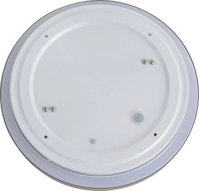 Plafonieră modernă gri-maroniu cu alb 34cm IP44 - Walden