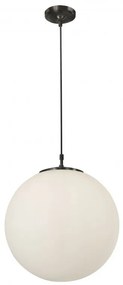 Lustra / Pendul design modern 35cm Atom black / opal 6099 SRT