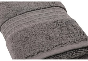 Prosop gri închis din bumbac 30x50 cm Chicago – Foutastic