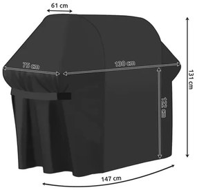 Capac impermeabil pentru grătar 147 x 61 x 122 cm