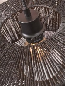 Lampa de podea eco din iuta Iguazu S 30cm, negru