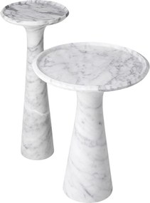 Masuta auxiliara design LUX din marmura Pompano low 113749 HZ