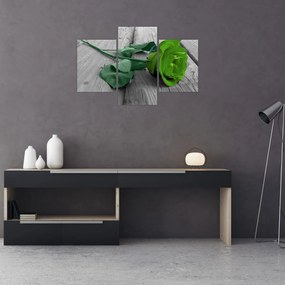 Tablou - Trandafir verde (90x60 cm)