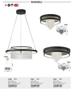 Lustra LED suspendata design elegant Maribell