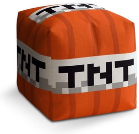 Taburet Cube TNT, roșu
